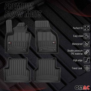 Audi Q3 Floor Mat - Omac - Premium TPE - Black - '13-'18